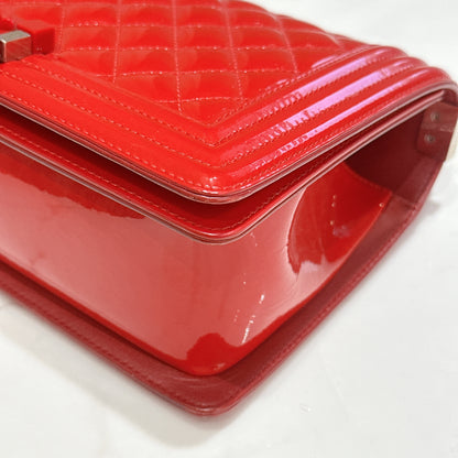 Chanel Boy Patent Calfskin Quilted Medium