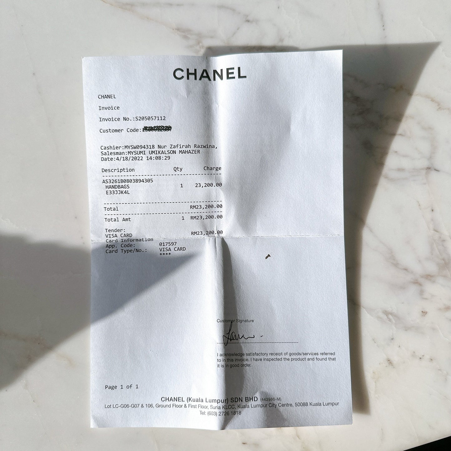 Chanel 22 Medium in Black