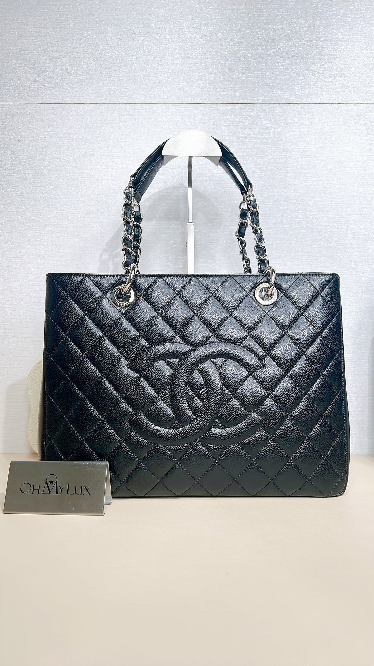 Chanel GST in Black Caviar SHW
