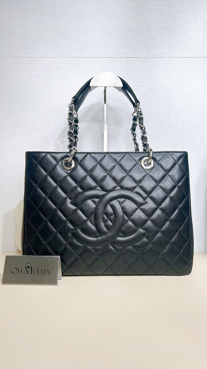 Chanel GST in Black Caviar SHW