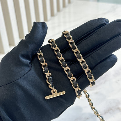 Chanel 25P Bowling Bag in Black Caviar