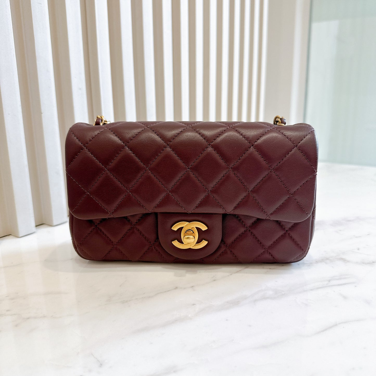 Chanel Classic Mini Rectangular With Pearl Crush