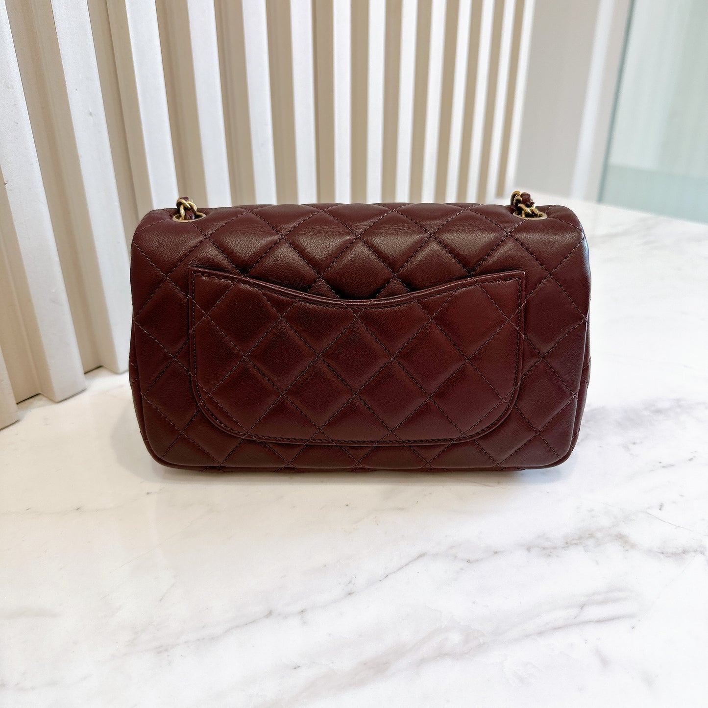 Chanel Classic Mini Rectangular With Pearl Crush