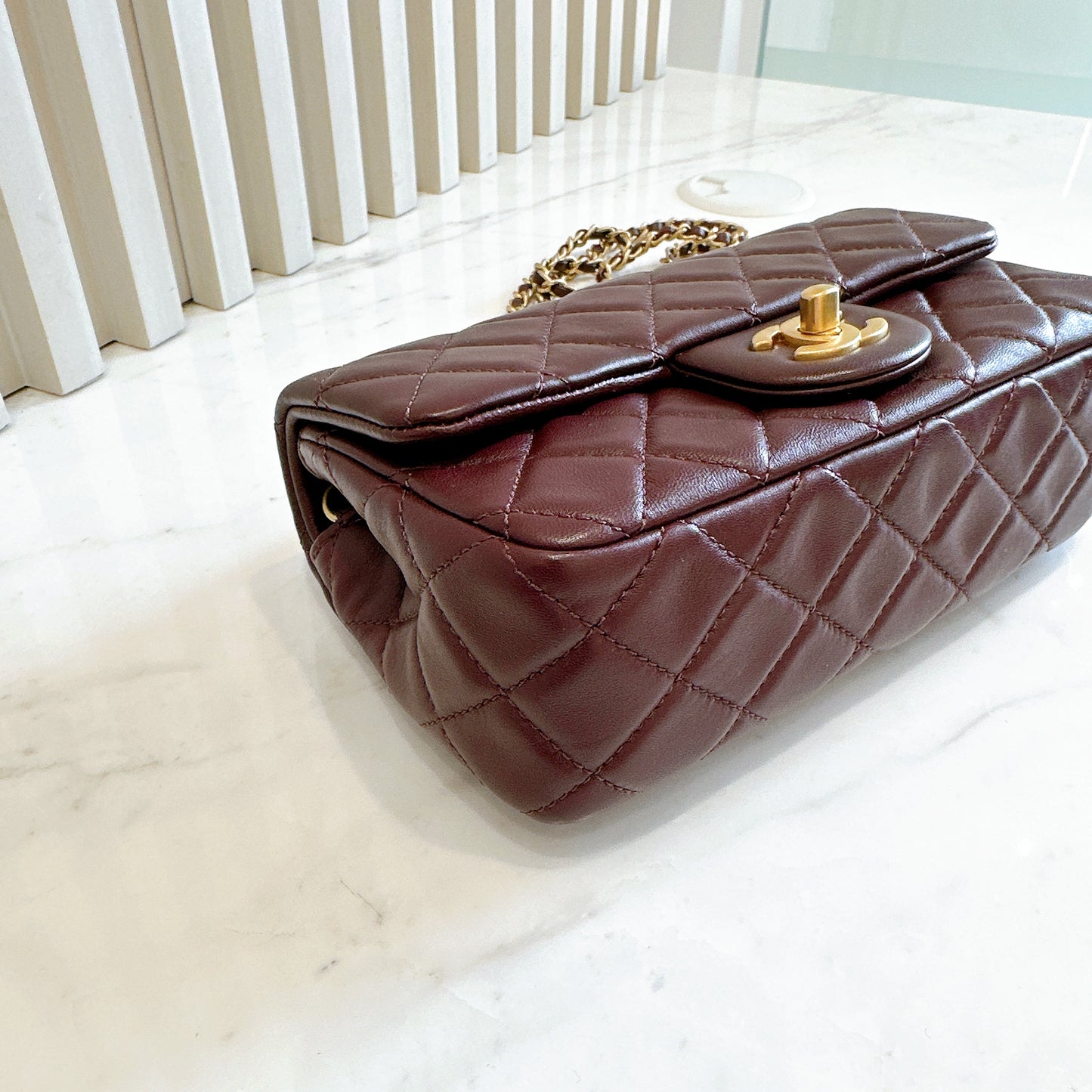 Chanel Classic Mini Rectangular With Pearl Crush
