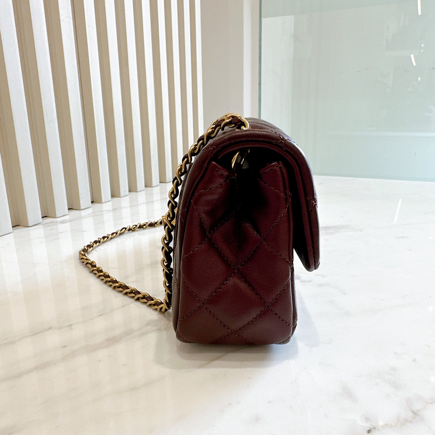Chanel Classic Mini Rectangular With Pearl Crush