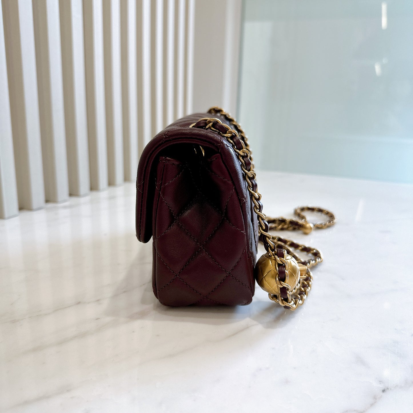Chanel Classic Mini Rectangular With Pearl Crush