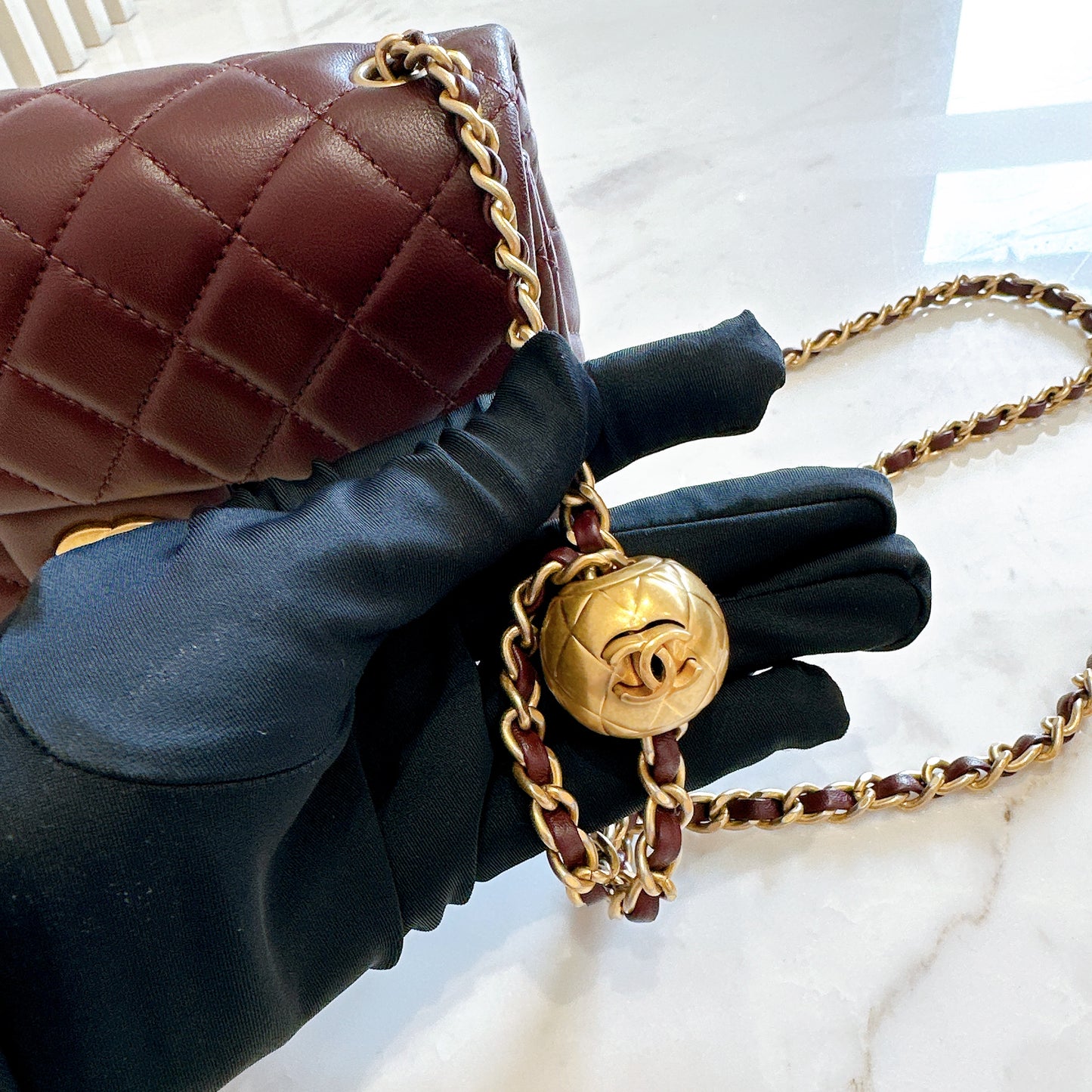 Chanel Classic Mini Rectangular With Pearl Crush