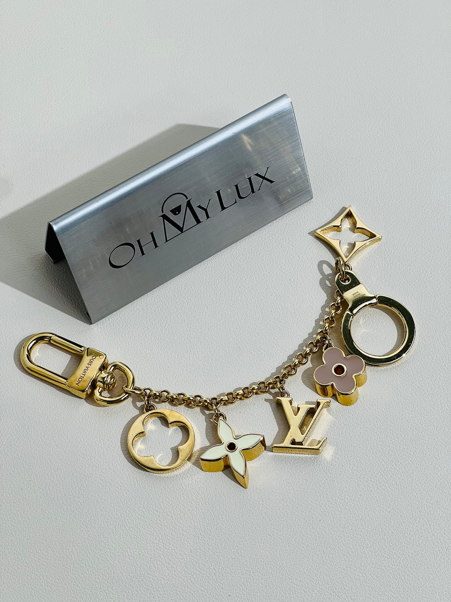 LV Fleur de Monogram Bag Charm Chain