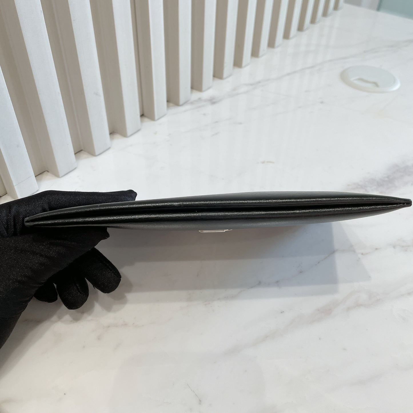 YSL Monogram Bill Pouch in Smooth Calfskin