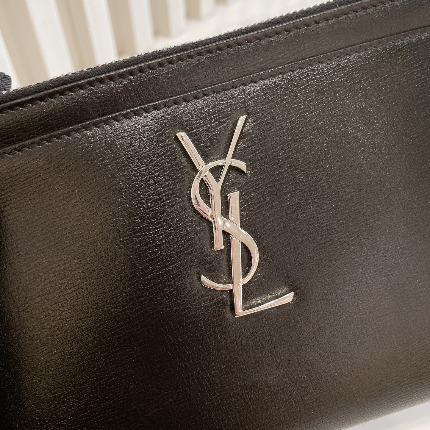 YSL Monogram Bill Pouch in Smooth Calfskin