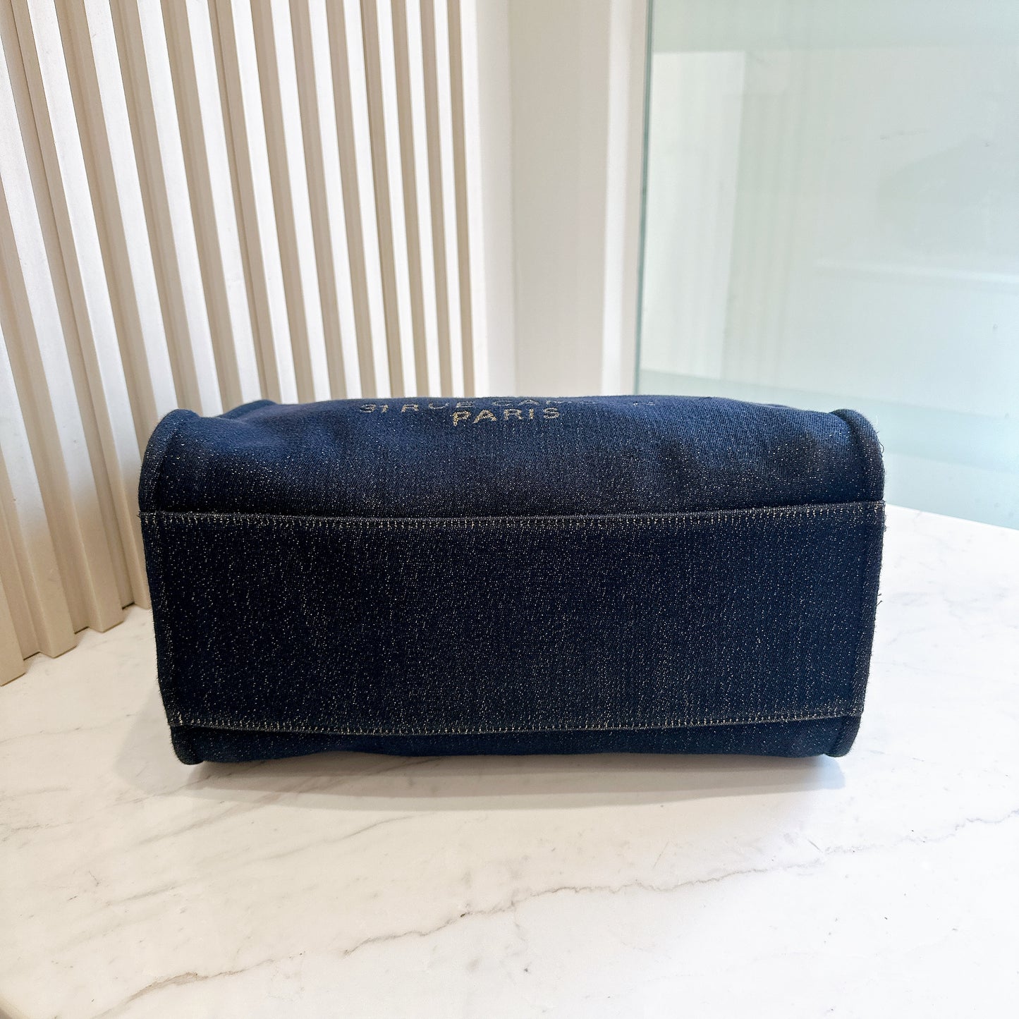 Chanel Deauville Medium in Navy Lurex Canvas