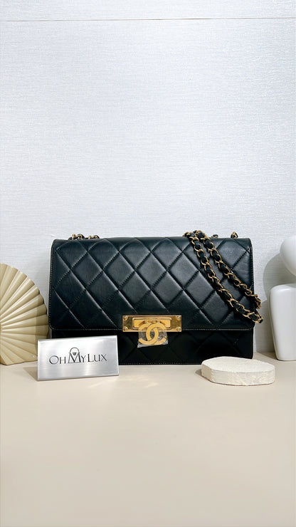Chanel Golden Class Flap Bag in Black
