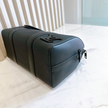 LV City Keepall in Black Aerogram