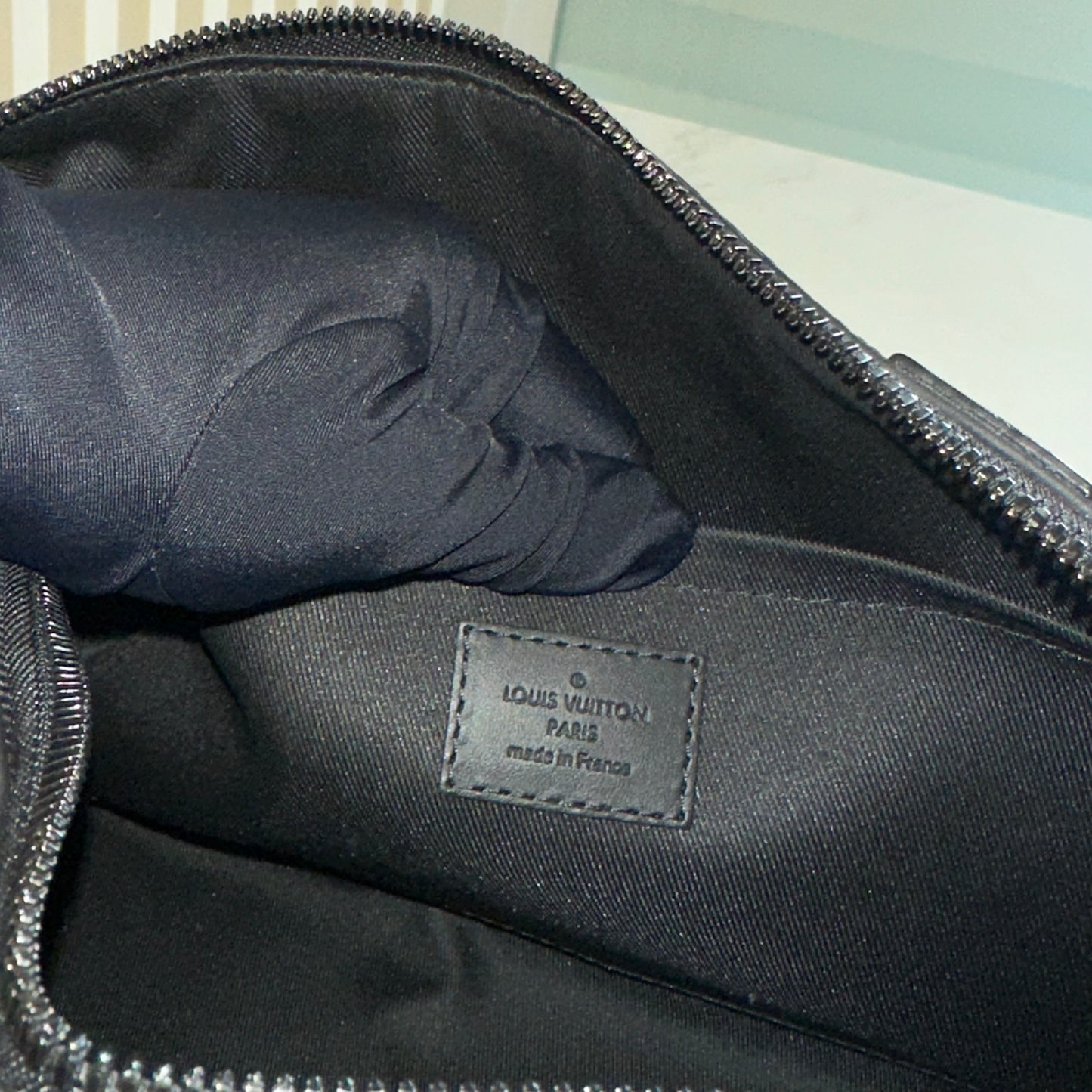 LV City Keepall in Black Aerogram