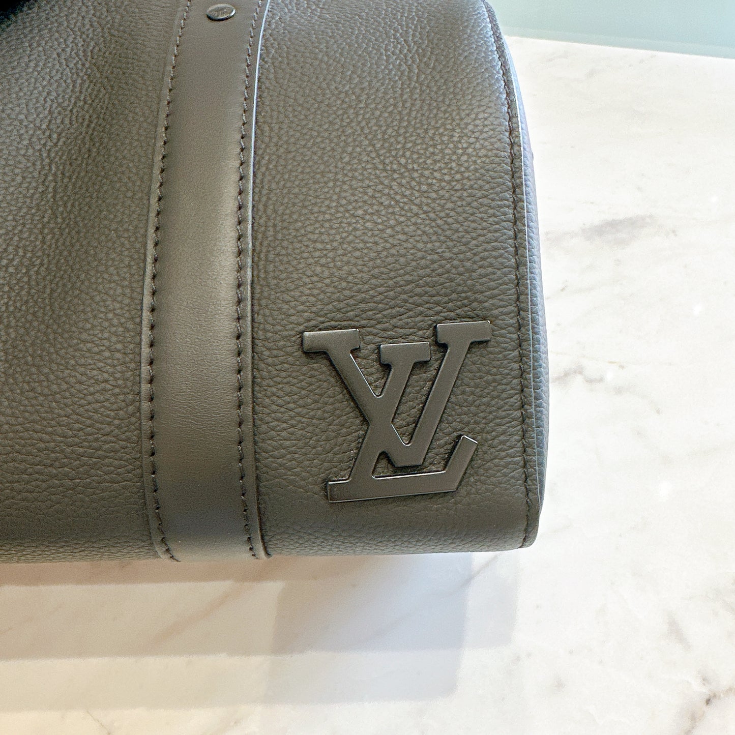 LV City Keepall in Black Aerogram