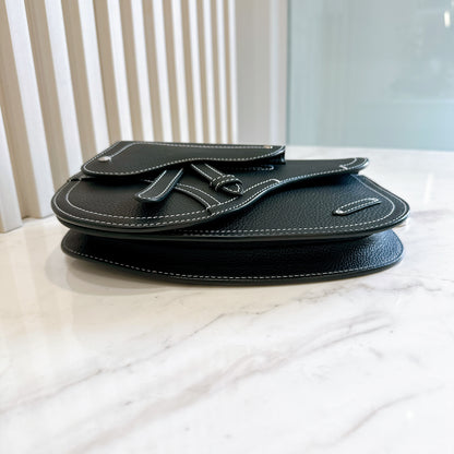 Dior Saddle Messenger Bag in Black Calfskin