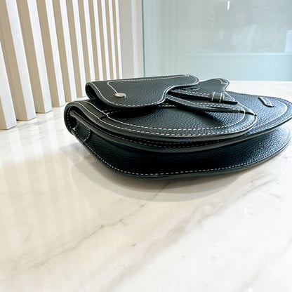Dior Saddle Messenger Bag in Black Calfskin