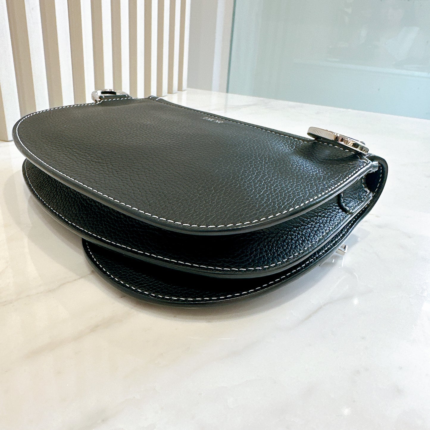 Dior Saddle Messenger Bag in Black Calfskin
