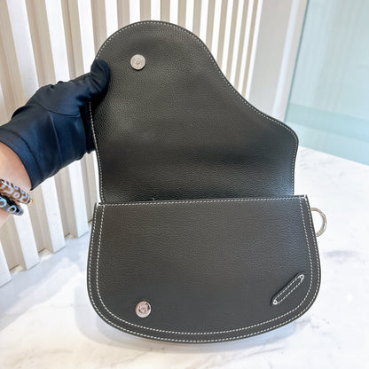 Dior Saddle Messenger Bag in Black Calfskin