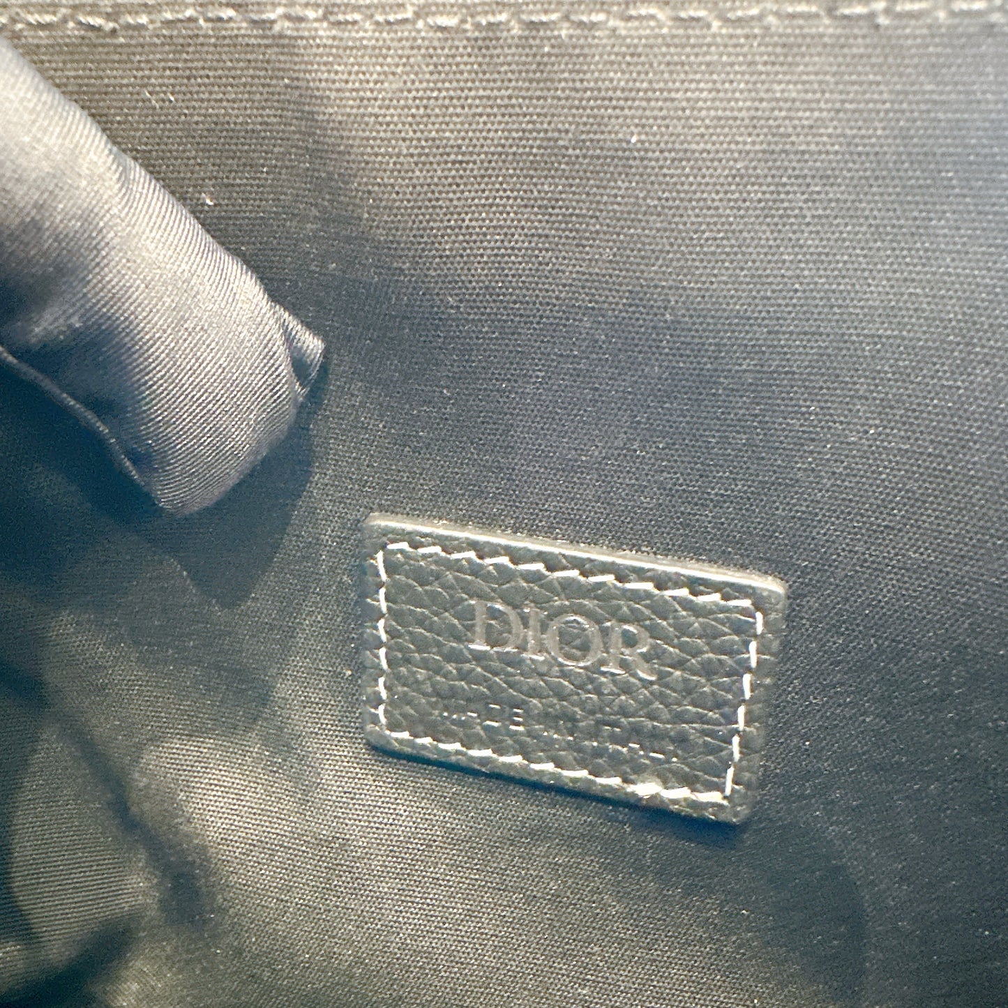 Dior Saddle Messenger Bag in Black Calfskin