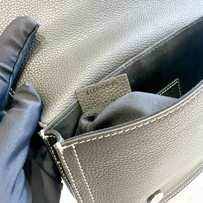 Dior Saddle Messenger Bag in Black Calfskin