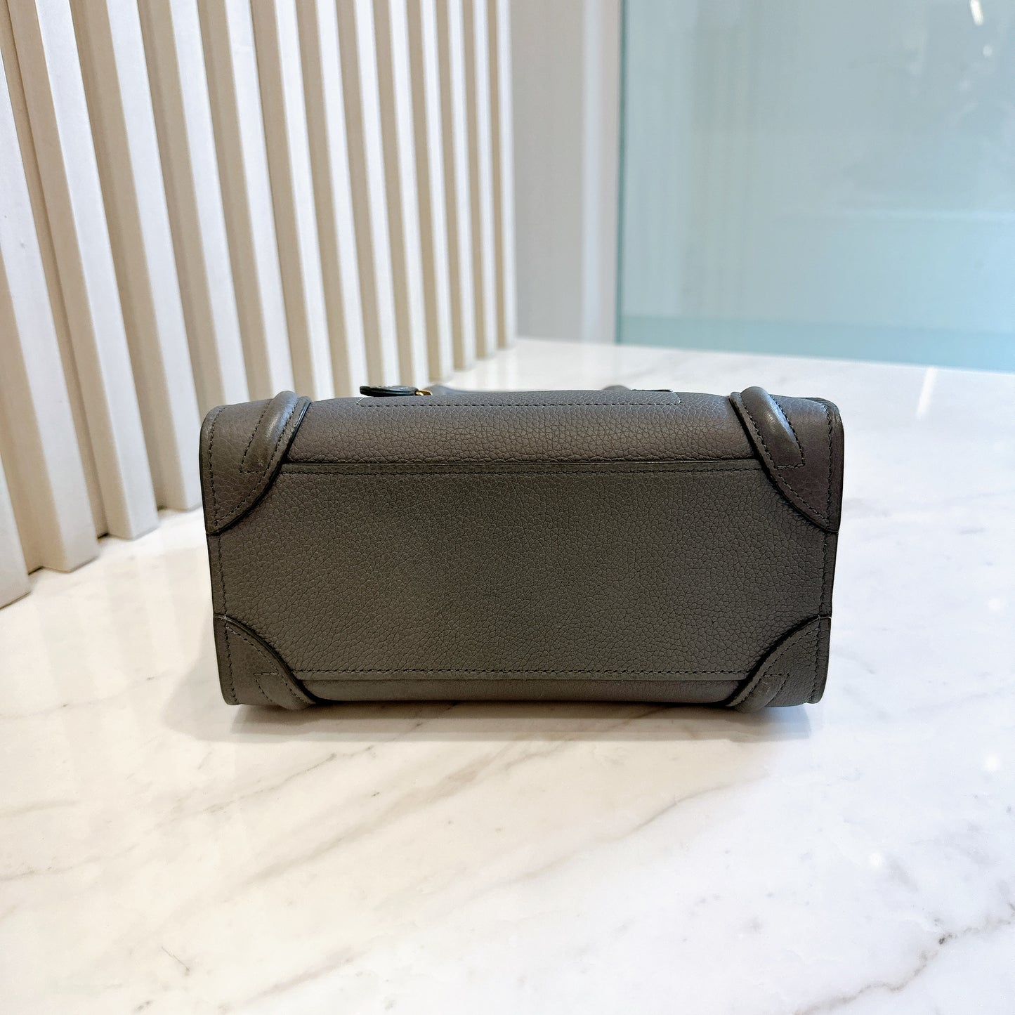Celine Nano Luggage in Grey