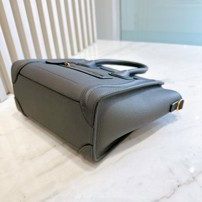 Celine Nano Luggage in Grey