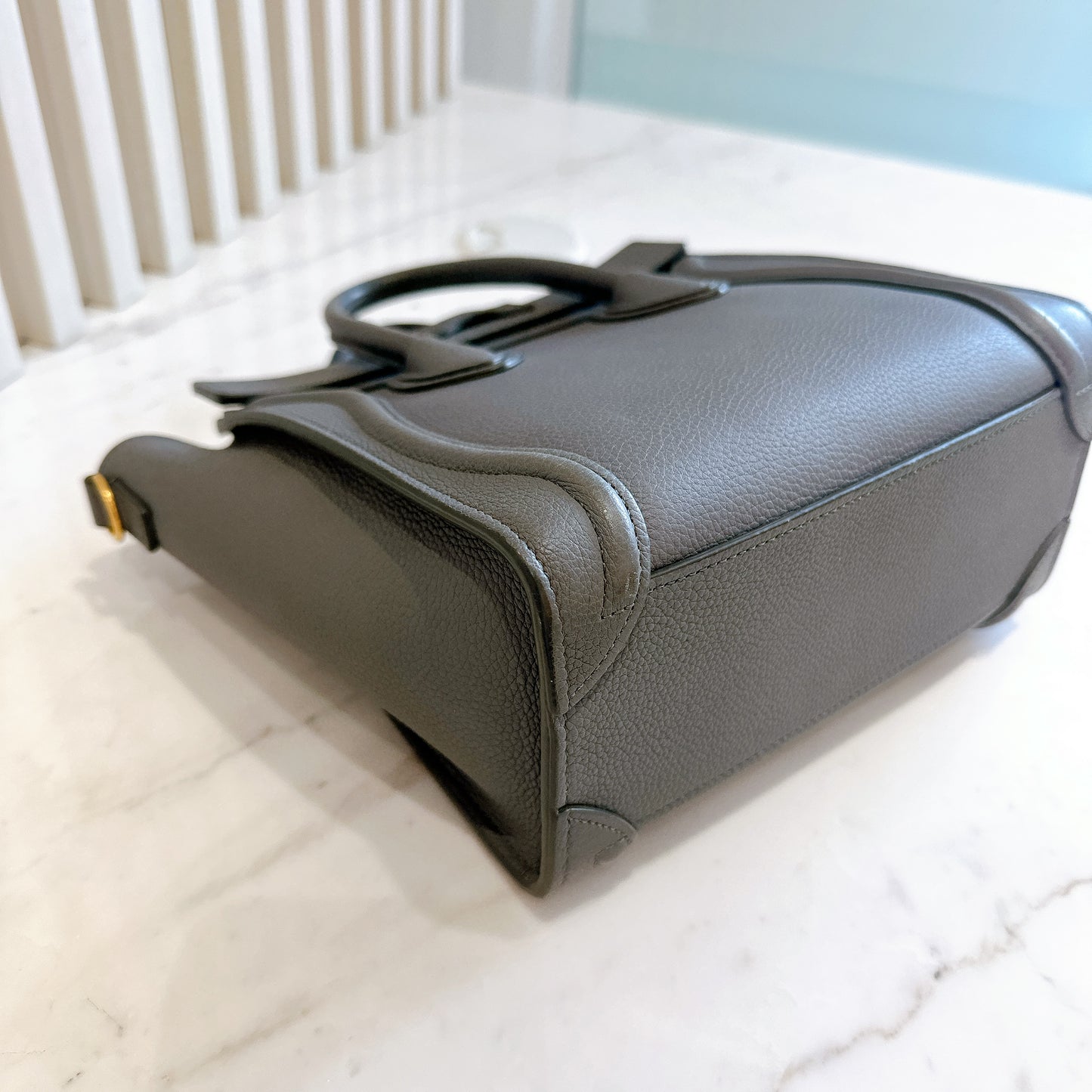 Celine Nano Luggage in Grey