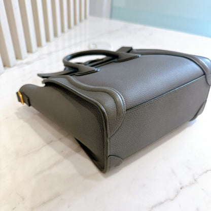 Celine Nano Luggage in Grey