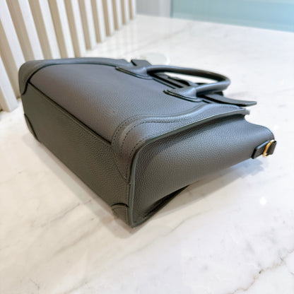 Celine Nano Luggage in Grey