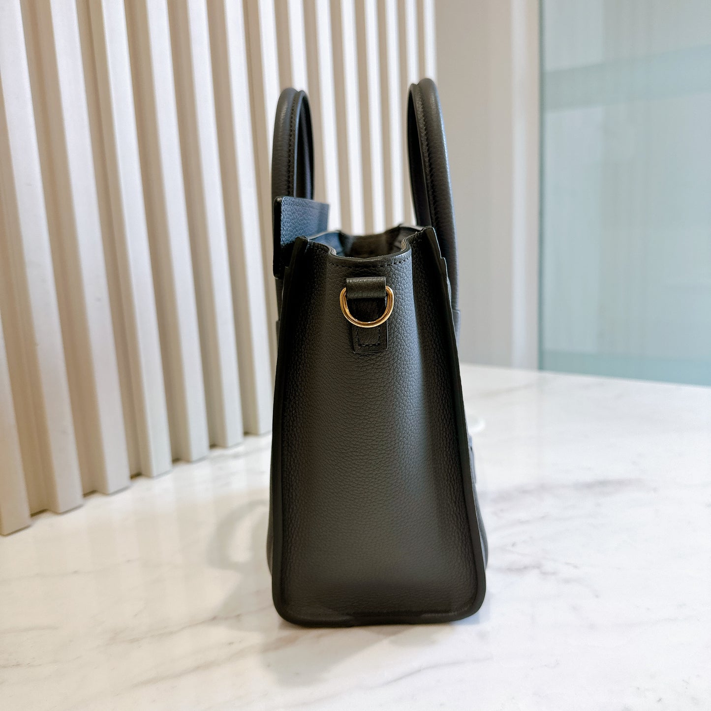 Celine Nano Luggage in Grey