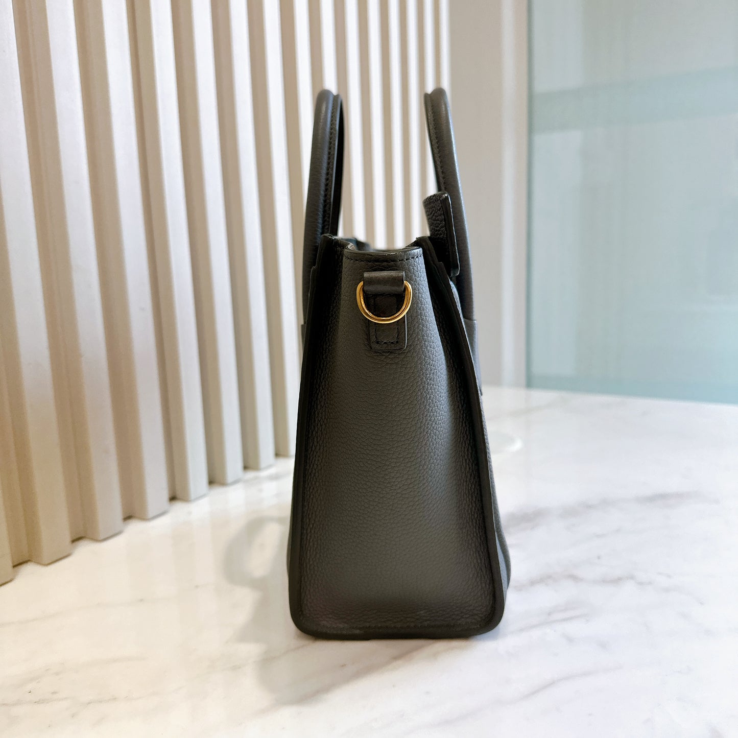 Celine Nano Luggage in Grey