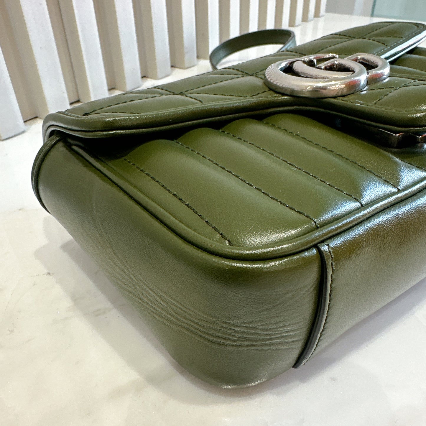 Gucci Marmont Mini In Army Green