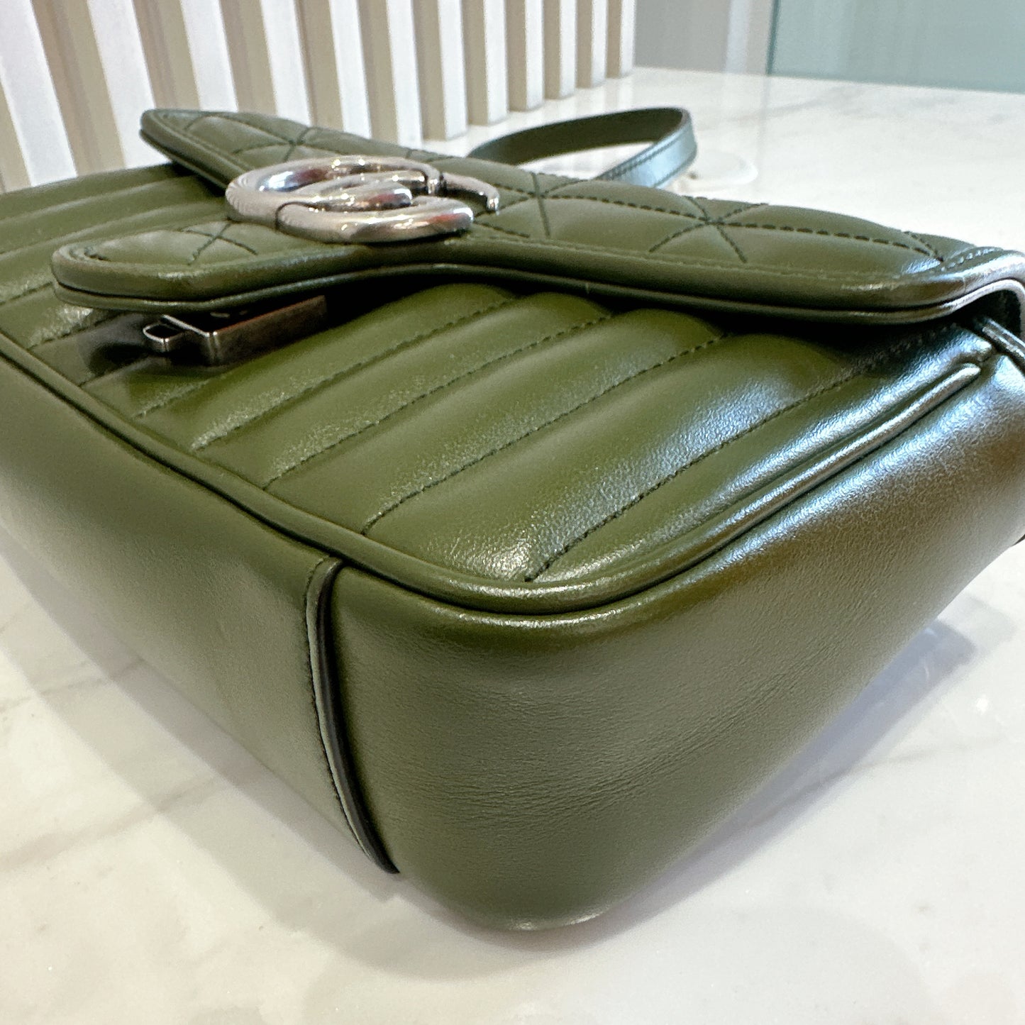 Gucci Marmont Mini In Army Green