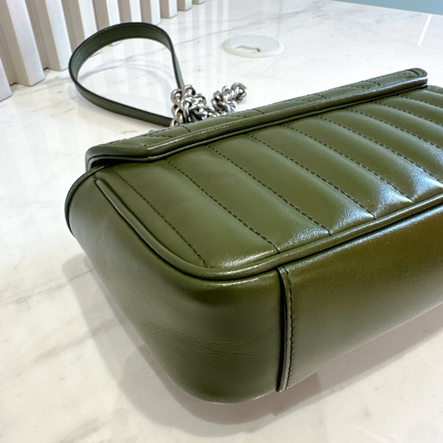Gucci Marmont Mini In Army Green