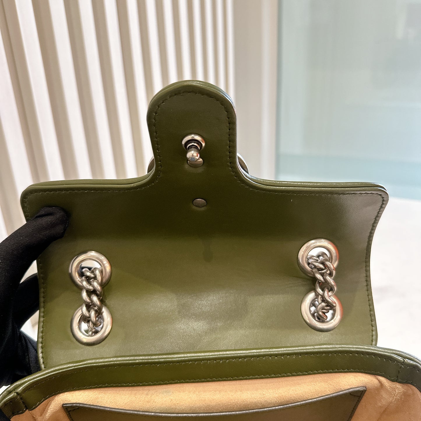 Gucci Marmont Mini In Army Green