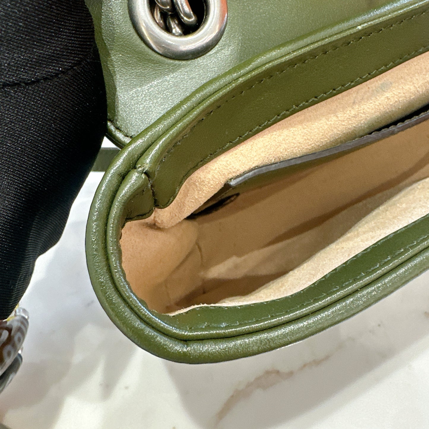 Gucci Marmont Mini In Army Green