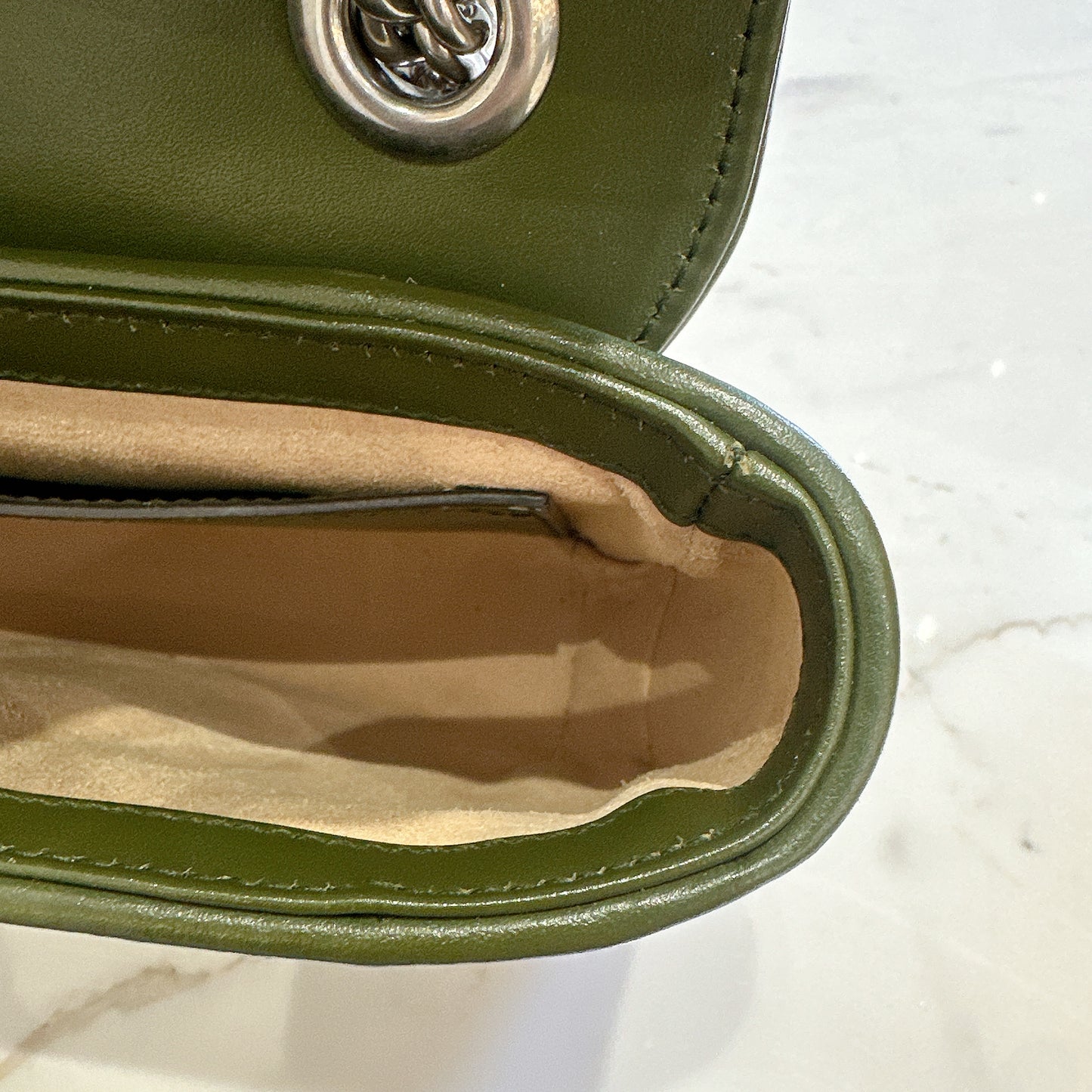 Gucci Marmont Mini In Army Green