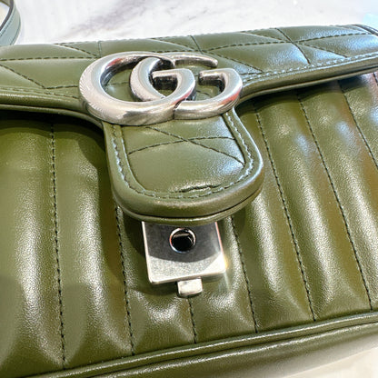 Gucci Marmont Mini In Army Green
