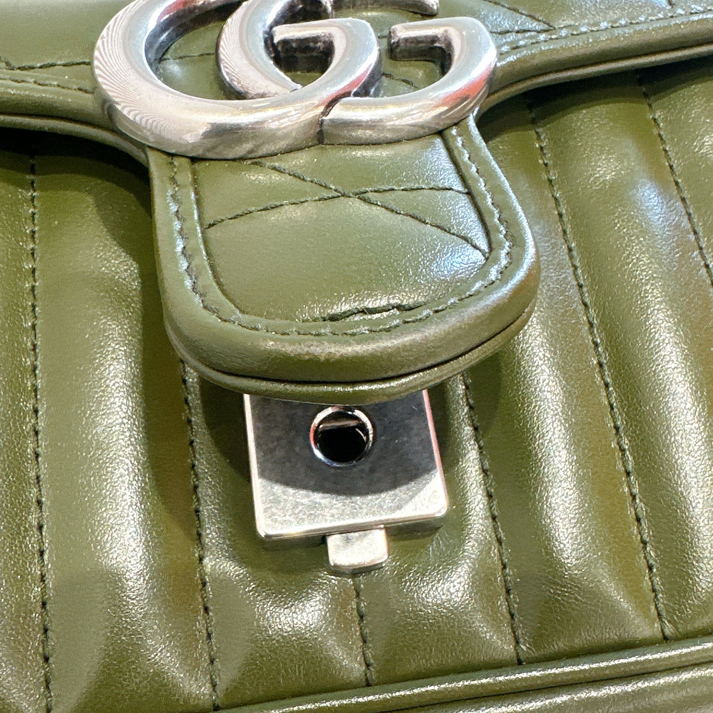Gucci Marmont Mini In Army Green