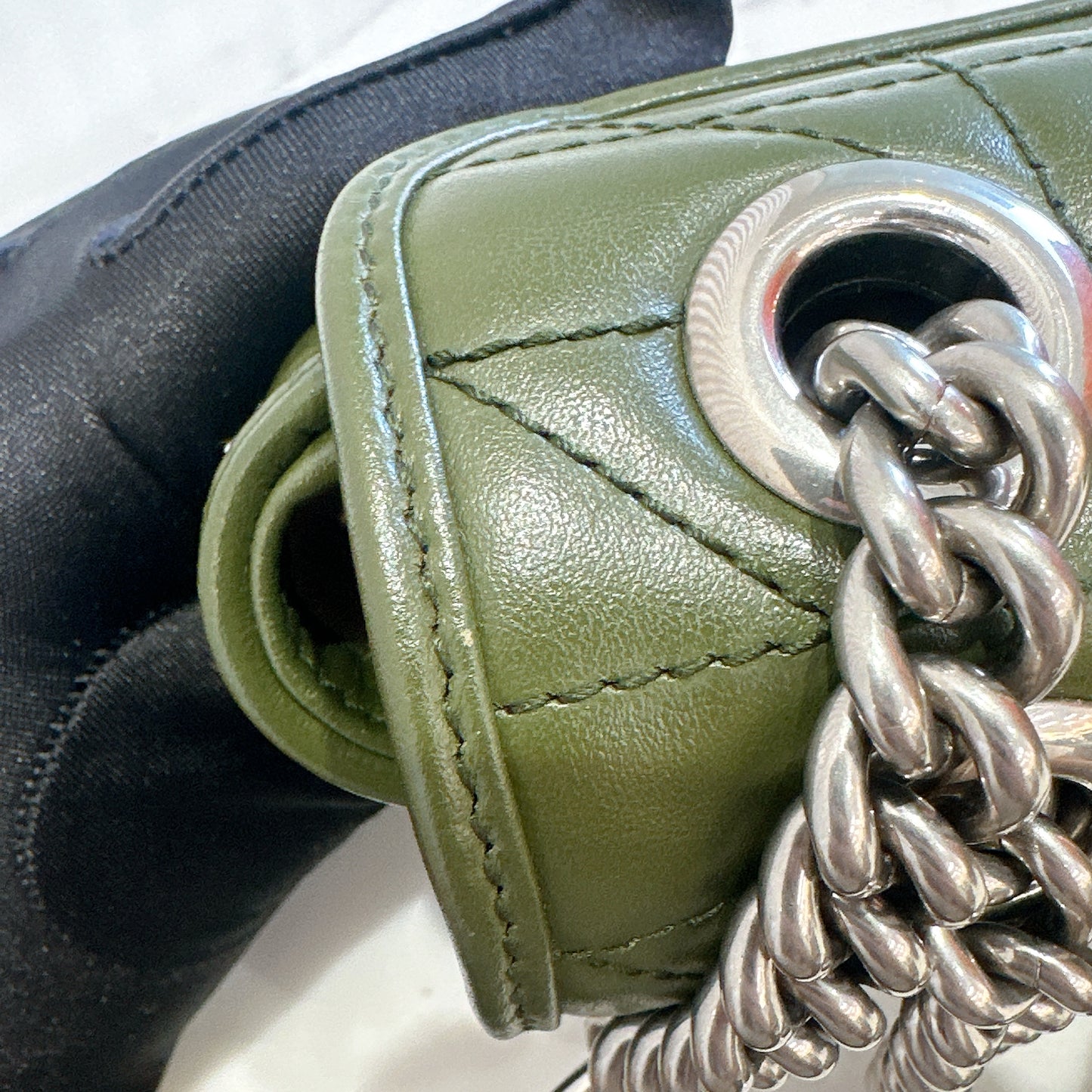 Gucci Marmont Mini In Army Green