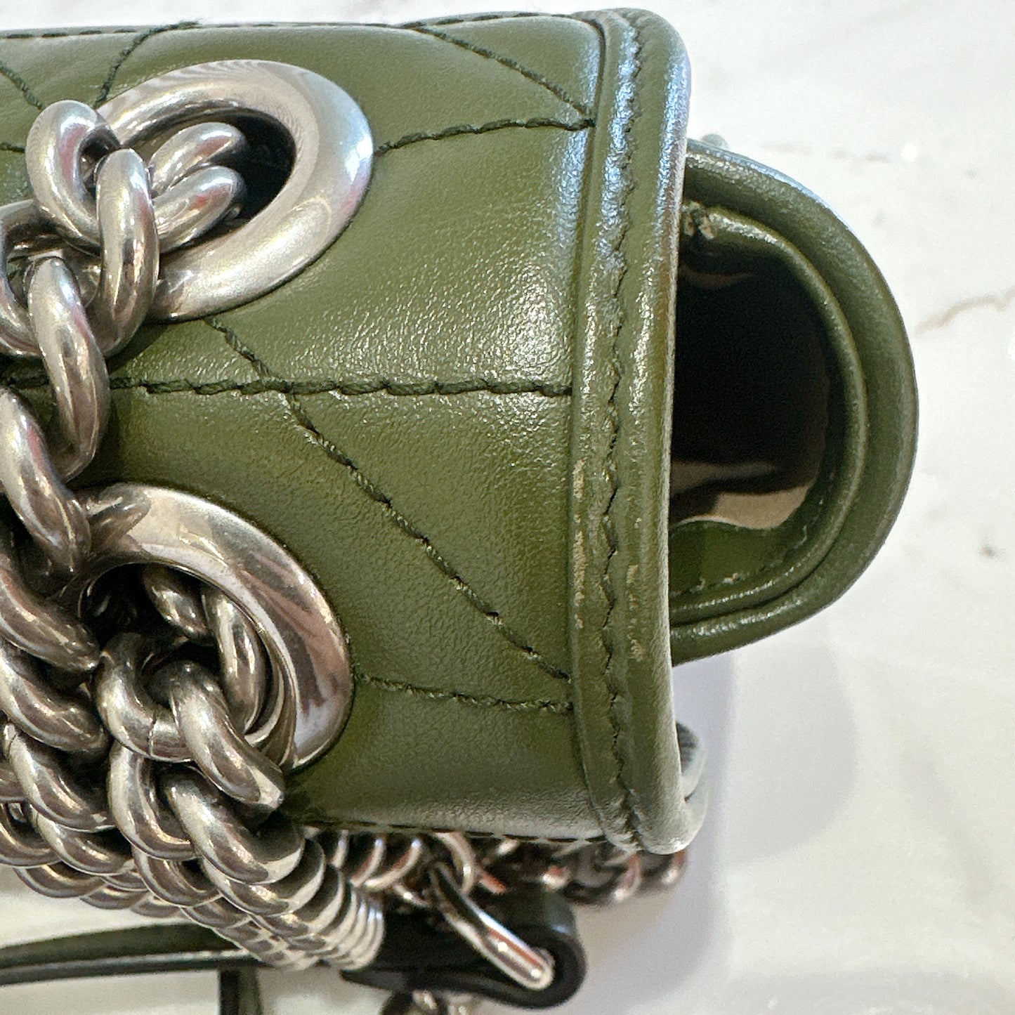Gucci Marmont Mini In Army Green