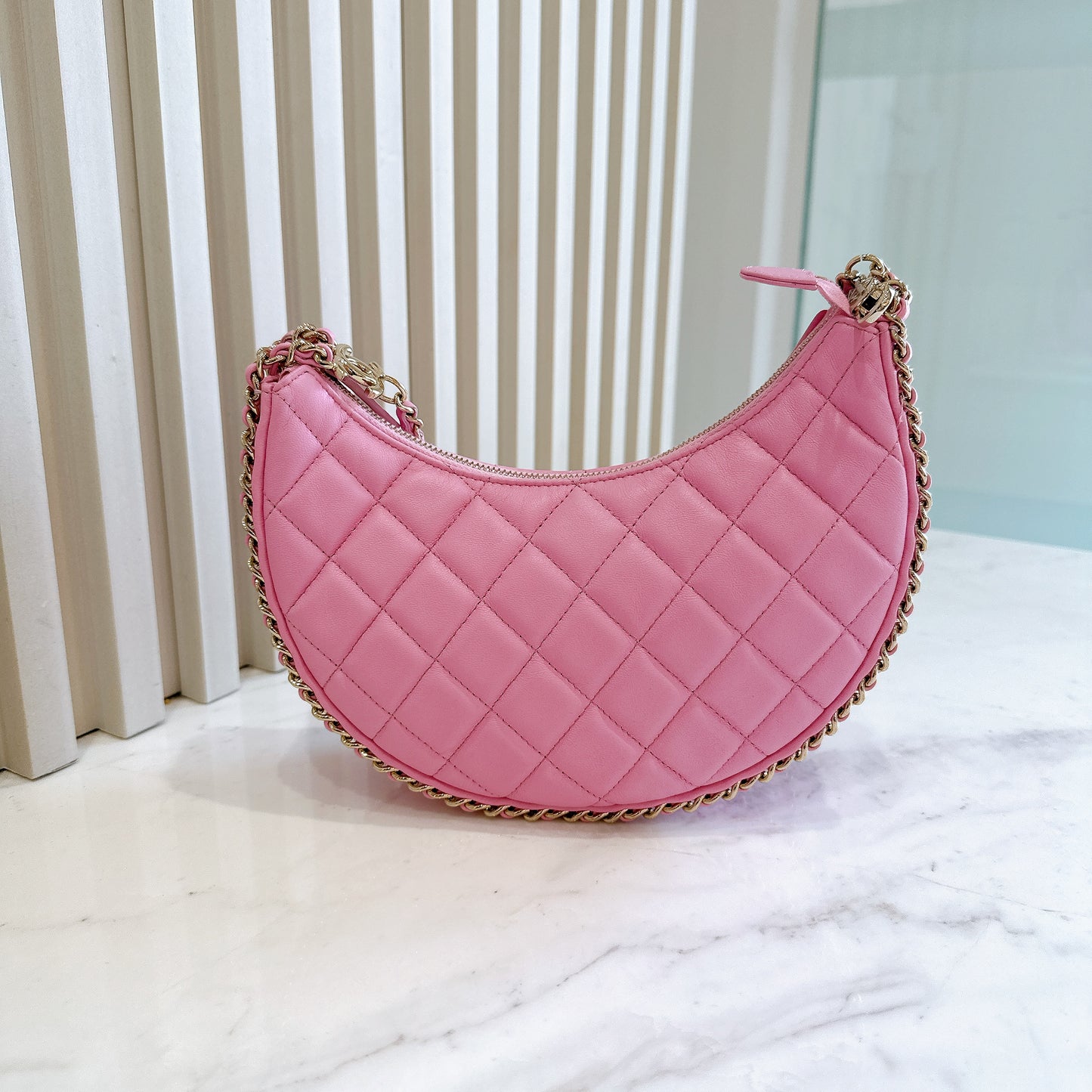 Chanel 22P Loop Hobo in Pink