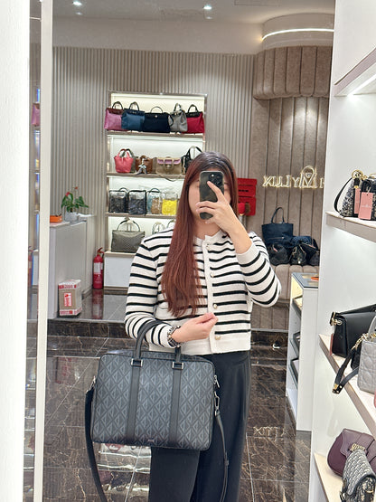 Dior CD Diamond Briefcase