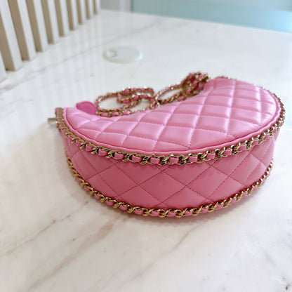 Chanel 22P Loop Hobo in Pink