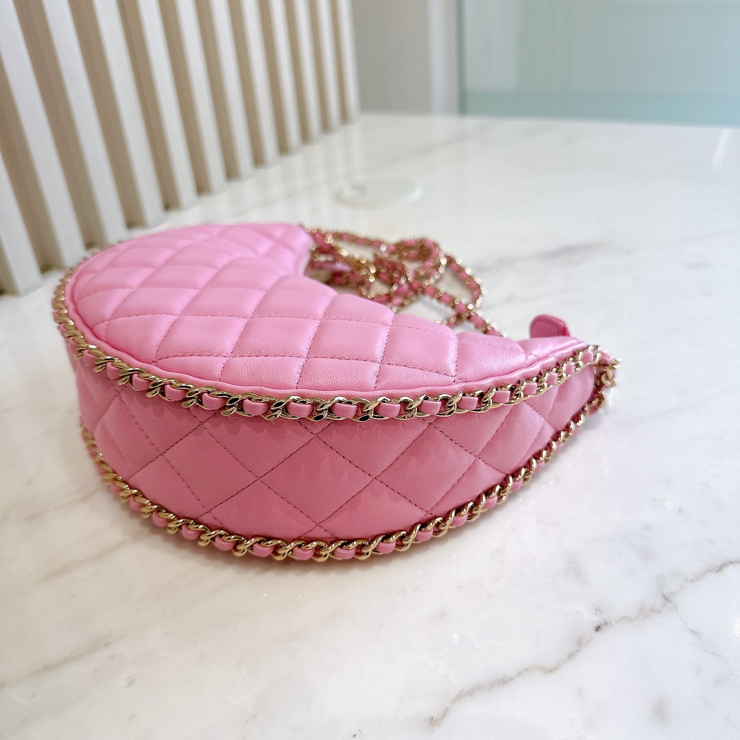 Chanel 22P Loop Hobo in Pink