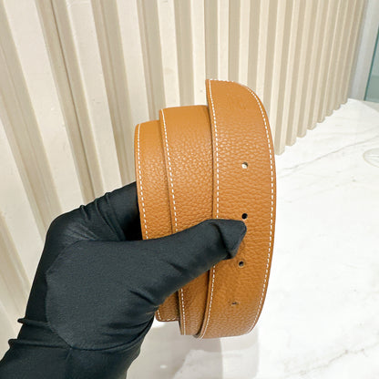 Hermes H Belt Reversible in Brown
