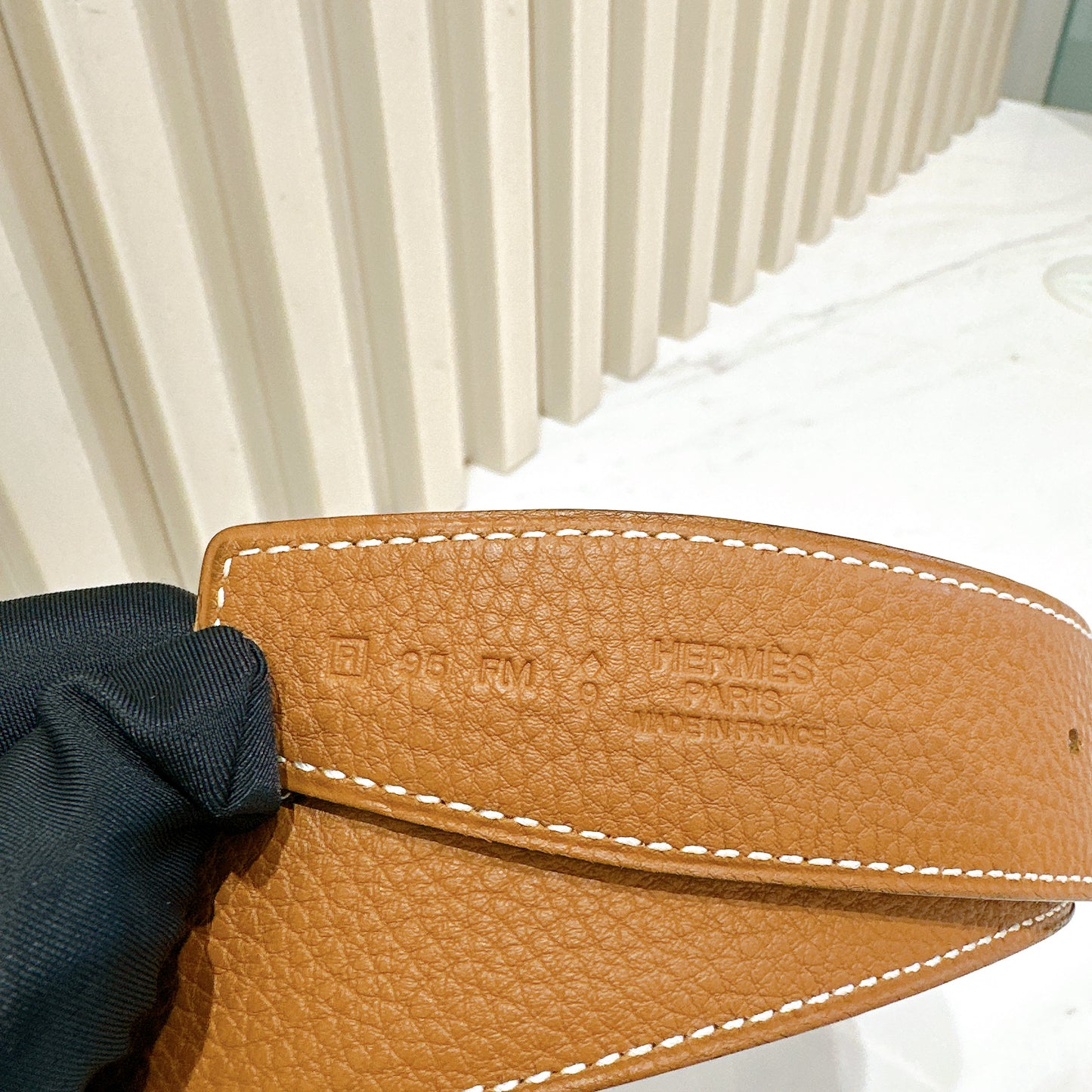 Hermes H Belt Reversible in Brown