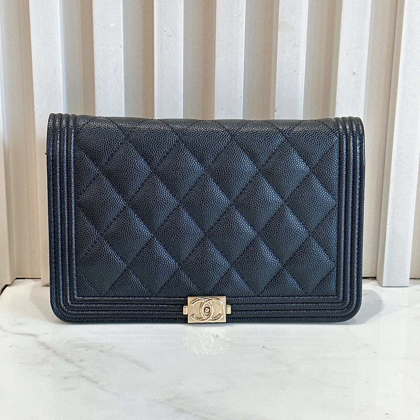 Chanel Boy WOC in Black GHW