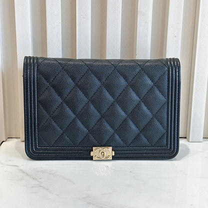 Chanel Boy WOC in Black GHW